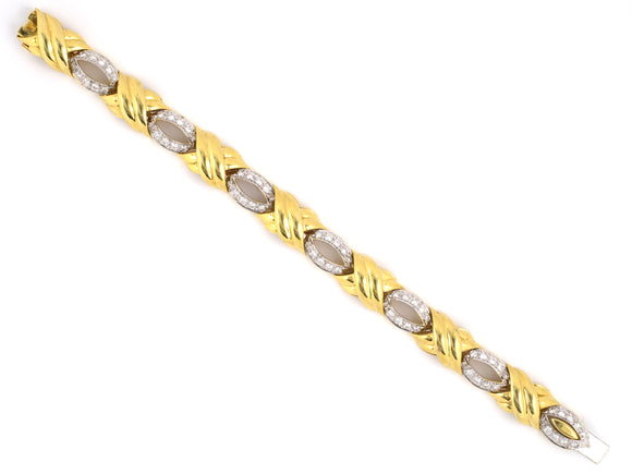 72135 - SOLD - Chalson Gold Diamond Bracelet