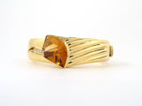 72269 - Gold Citrine Diamond Bangle Bracelet