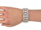 72684 - Art Deco Platinum GIA Diamond GIA Rose Diamond Bracelet