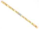 72742 - SOLD - Tiffany Gold Platinum Diamond Knot Bracelet