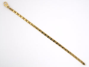 72768 - SOLD - Gold Puzzle Chain Link Bracelet