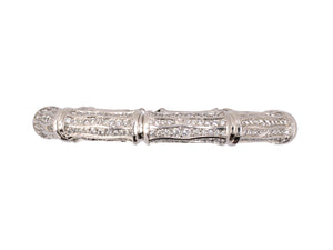 72830 - Cartier Gold Diamond French Bamboo Bracelet