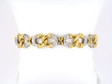 73324 - SOLD - Gold GIA Diamond Oval Link Bracelet