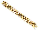 73397 - Gold Tri Color Woven Bracelet