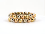 73397 - Gold Tri Color Woven Bracelet
