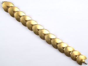 73411 - SOLD - Circa1990 Pur Gold Platinum Link Bracelet