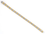 73421 - SOLD - Schlumberger Tiffany X Platinum Gold Diamond 36 Stone Bracelet