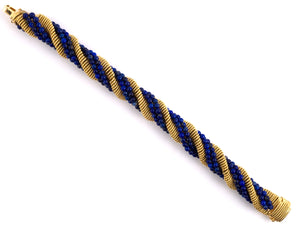 73430 - SOLD - Circa 1965 Tiffany Gold Lapis Bracelet