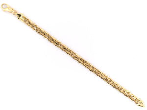 73462 - SOLD - Gold Byzantine Link Bracelet