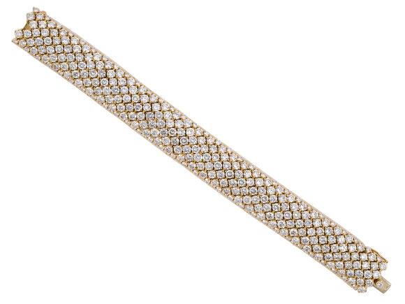 73482 - Gold Diamond Flexible Bracelet