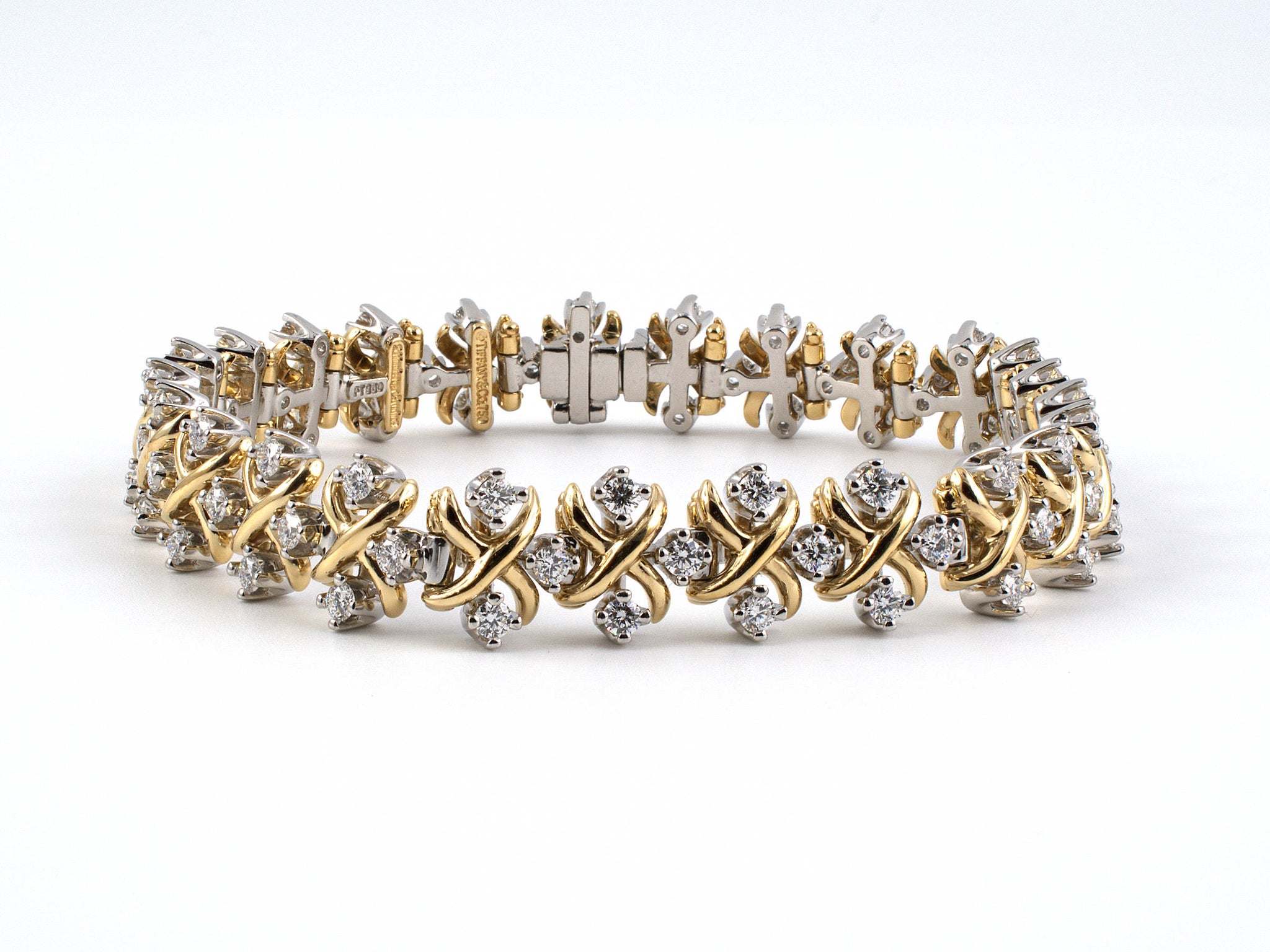 Tiffany & Co. Schlumberger Diamond Enamel Bracelet | World's Best