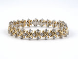 73537 - Schlumberger Tiffany LYNN Gold Platinum Diamond Bracelet