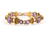 73575 - SOLD - Art Nouveau Gold Amethyst Bracelet