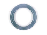 73615 - Jadeite GIA Tubular Green Bluish-Grey Closed Bangle Bracelet