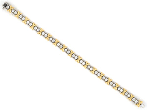 73736 - SOLD - Tiffany Schlumberger Platinum Gold "36 Stone" Signature X Bracelet