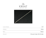 73807 - SOLD - Kwiat Sonata Platinum Diamond Alternating Round And Baguette Straight Line Tennis Bracelet