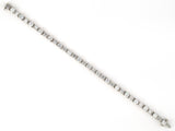 73807 - SOLD - Kwiat Sonata Platinum Diamond Alternating Round And Baguette Straight Line Tennis Bracelet