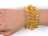 73822 - Circa 2013 Lalaounis Biosymboles Gold Tear Drop Bracelet