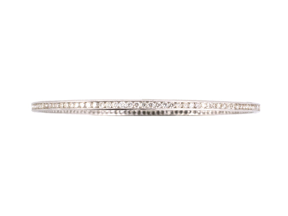 73853 - Gold Diamond Eternity Bangle Bracelet