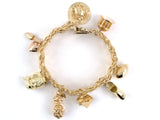 73859 - Circa 1950s Gold Charm Bracelet