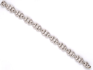 73868 - Gold Diamond  "X" Link Bracelet