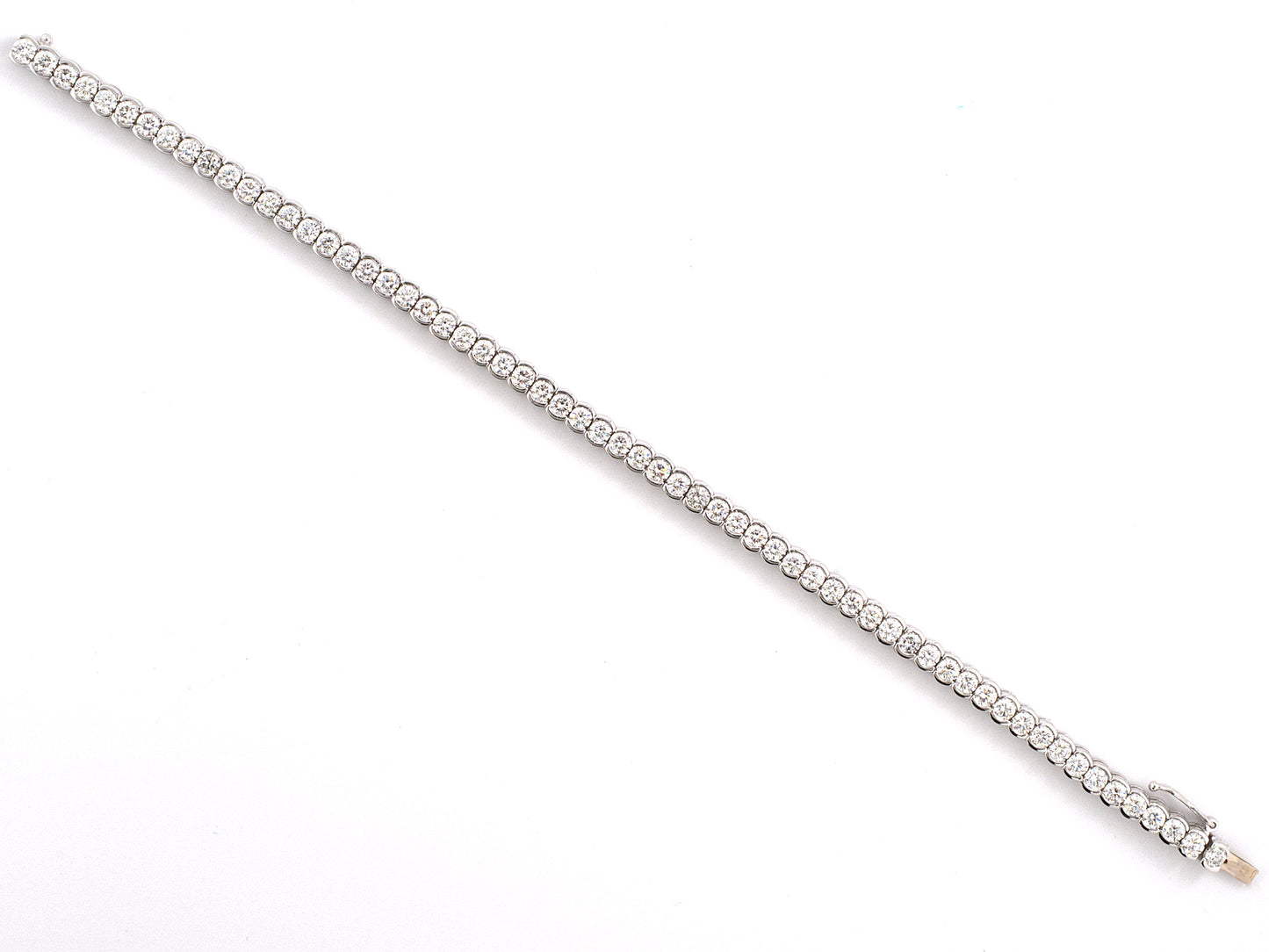 73875 - SOLD - Gold Diamond Tennis Bracelet