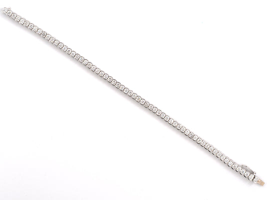 73875 - SOLD - Gold Diamond Tennis Bracelet