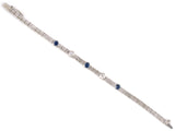 73882 - Circa 1915 Allsopp & Allsopp Platinum Gold Sapphire Diamond Bracelet