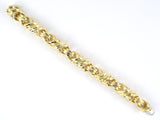 73912 - Dunay Gold Faceted Link Woven Bracelet