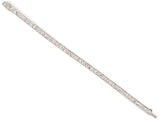 73934 - SOLD - Art Deco Circa 1920s Oscar Heyman Platinum Diamond Chased Straight Line Bracelet
