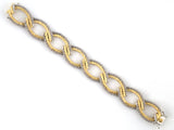 73981 - Circa 1975 Cartier Italy Gold Woven Rope Link Bracelet