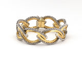 73981 - Circa 1975 Cartier Italy Gold Woven Rope Link Bracelet