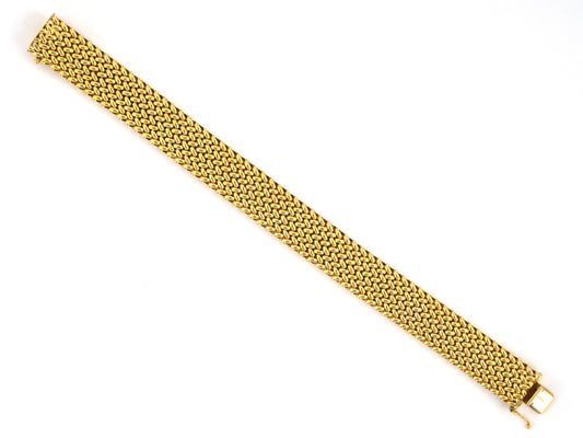 73991 - Italy Gold Woven Mesh Bracelet