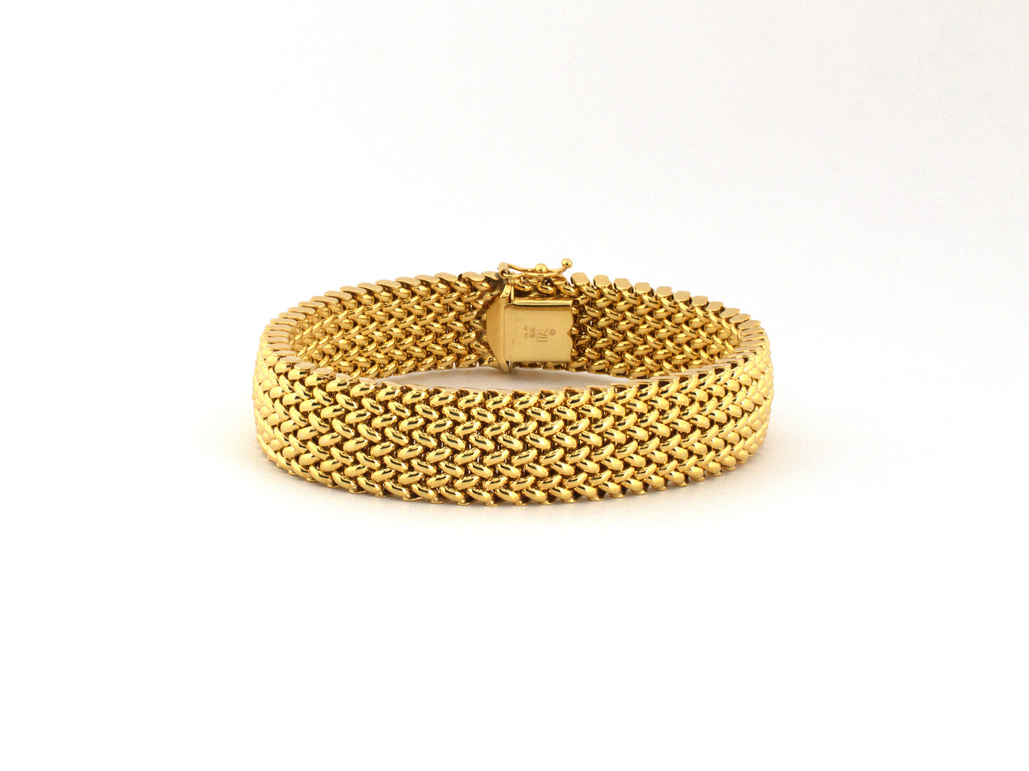 73991 - Italy Gold Woven Mesh Bracelet