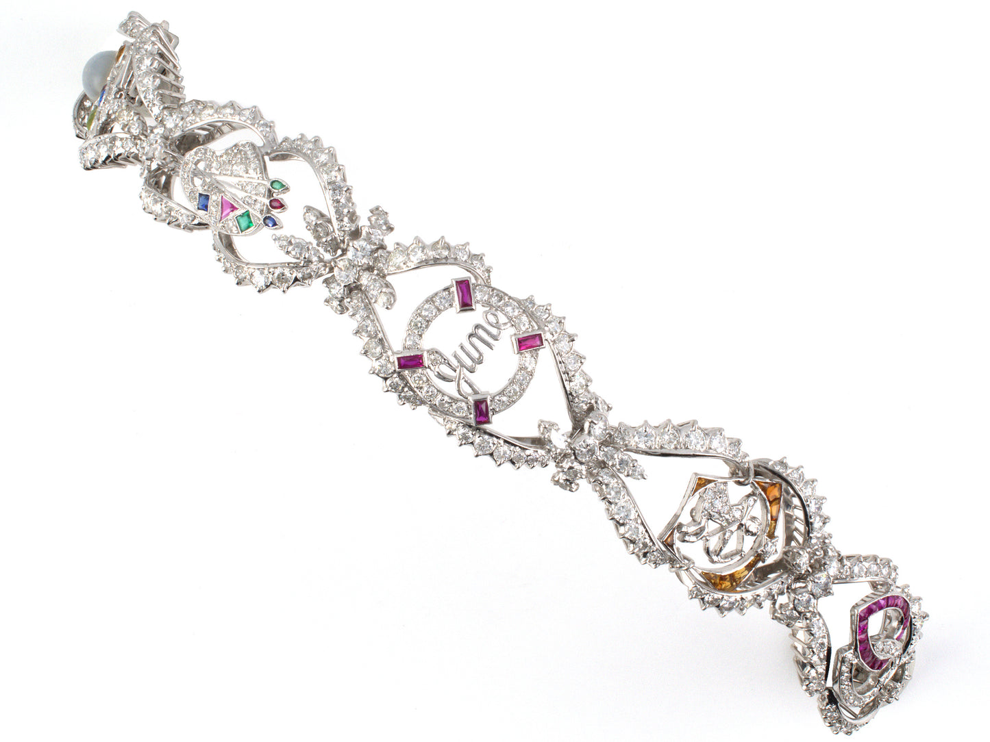 77663 - Platinum Diamond Love Bracelet