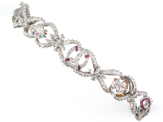 77663 - Platinum Diamond Love Bracelet