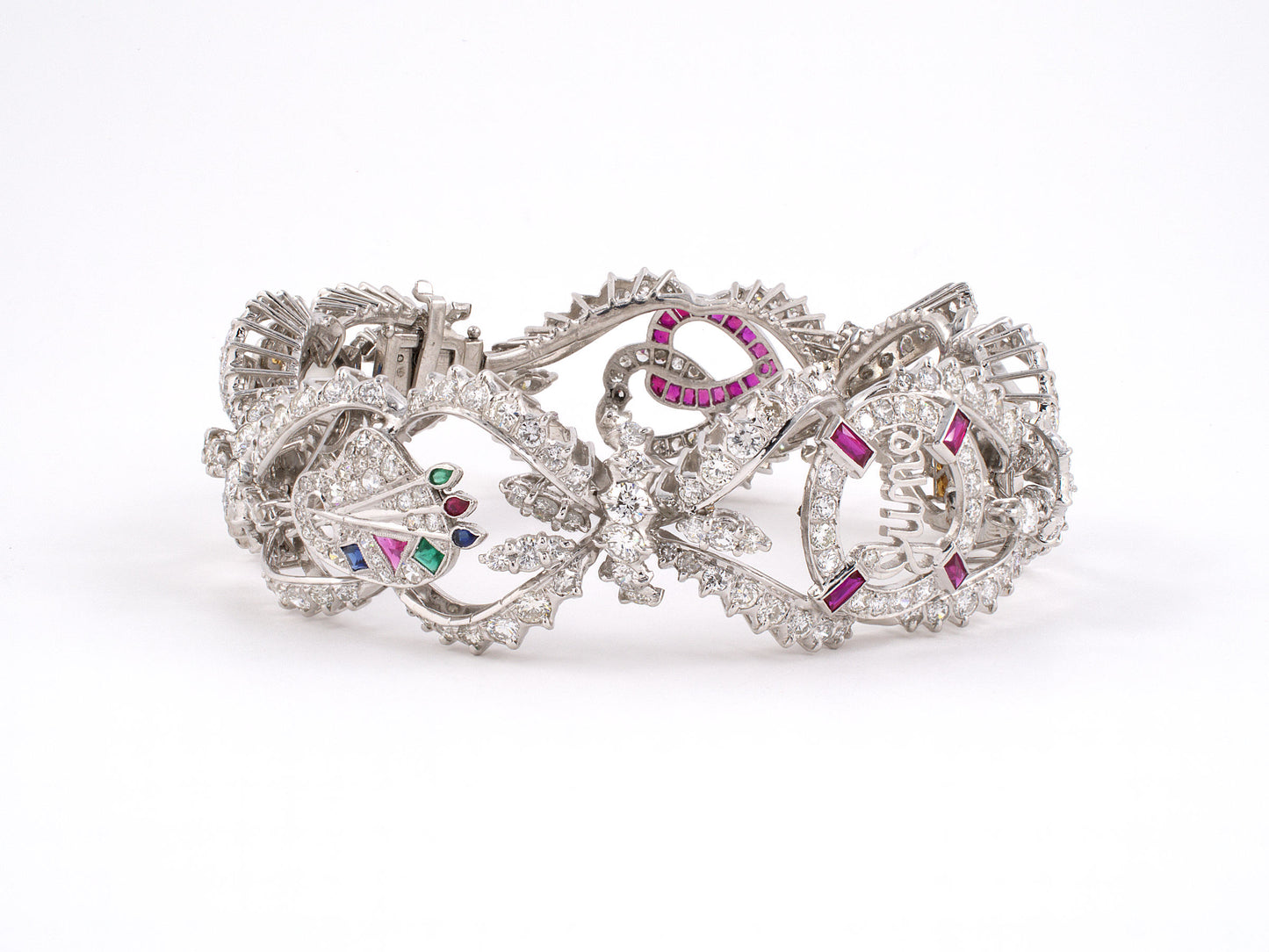 77663 - Platinum Diamond Love Bracelet