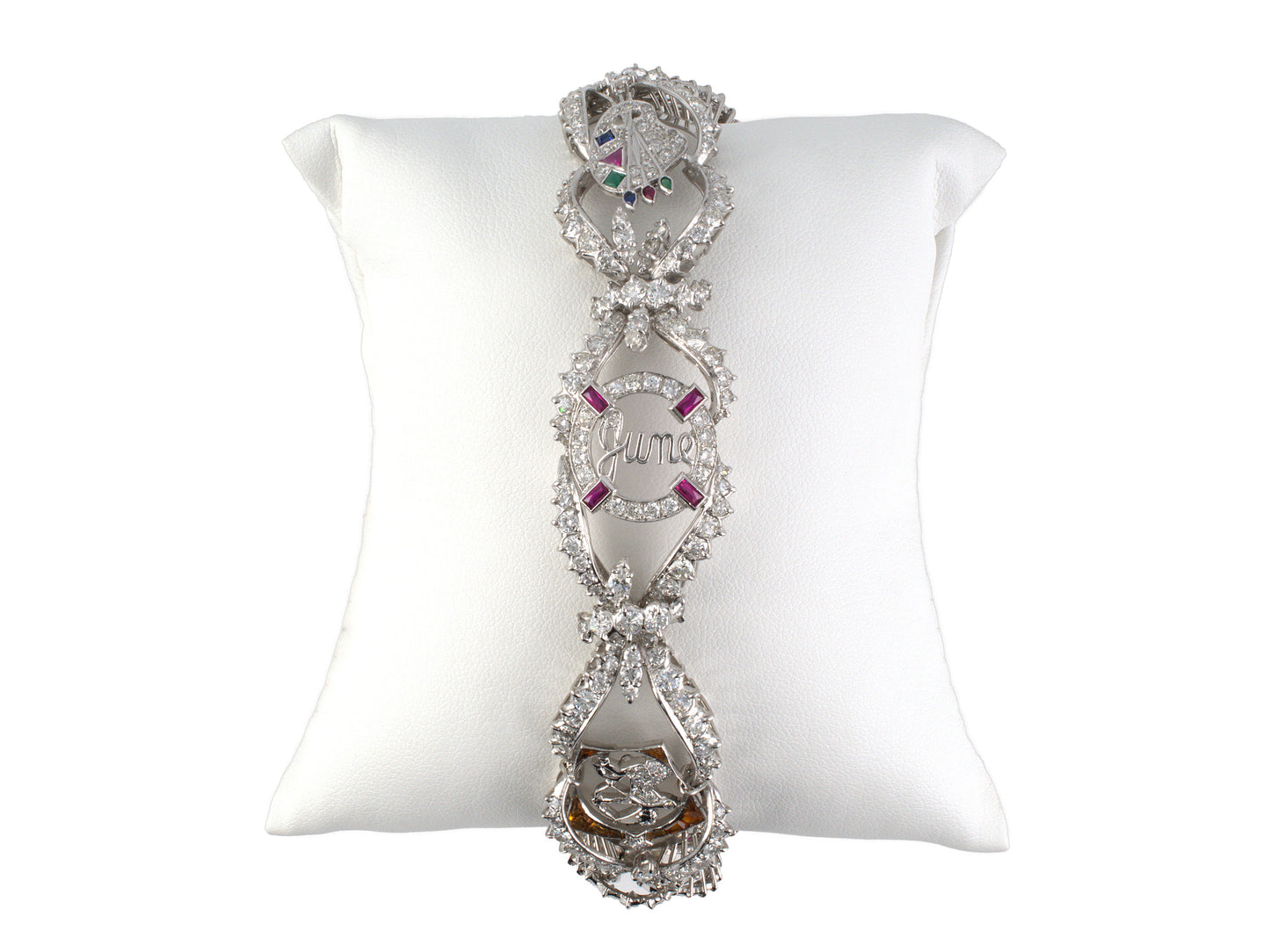 77663 - Platinum Diamond Love Bracelet