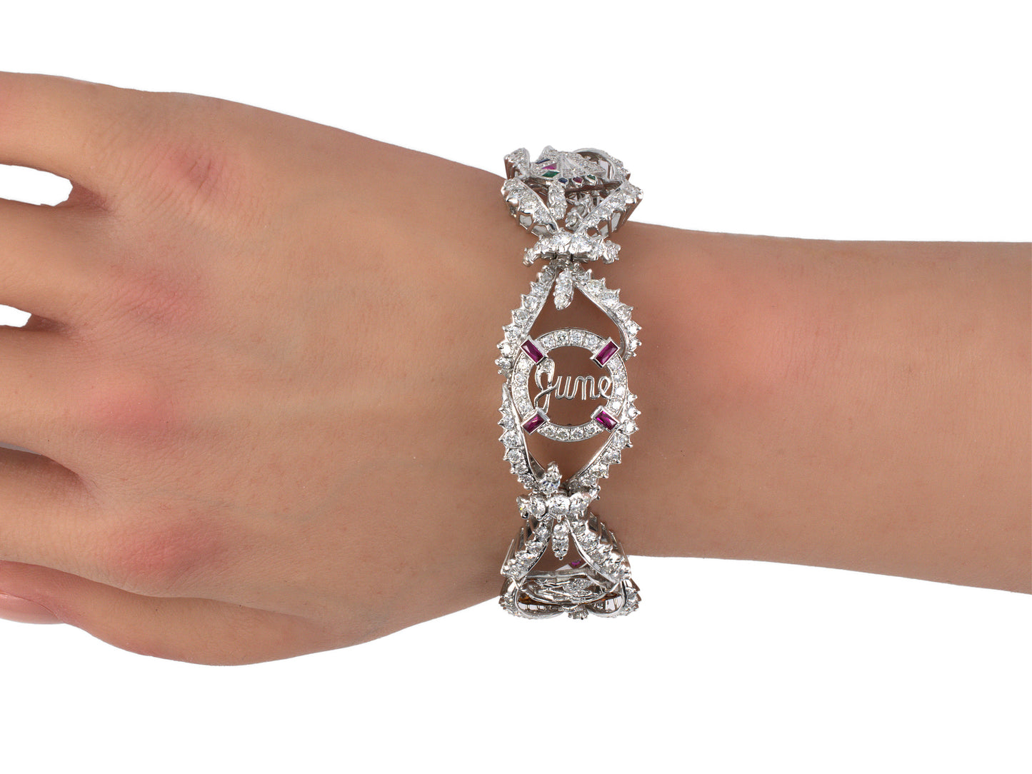 77663 - Platinum Diamond Love Bracelet