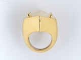 900039 - Circa 1980s A Clunn Gold Hammered Ring