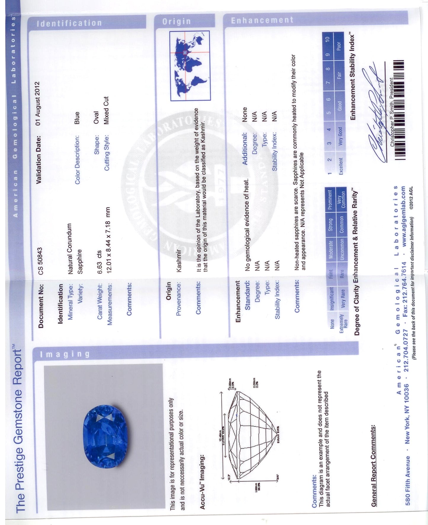 900264 - Platinum AGL Sapphire Diamond Engagement Ring
