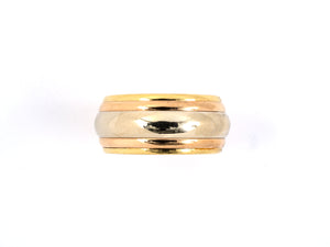 900848 - SOLD - Circa1990 Cartier Gold Tri-Color Wedding Band Ring