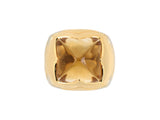 901089 - Bulgari Piramide Gold Citrine Puzzle Ring