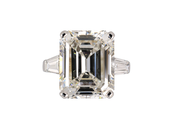 901092 - Platinum GIA Emerald Cut Diamond Engagement Ring