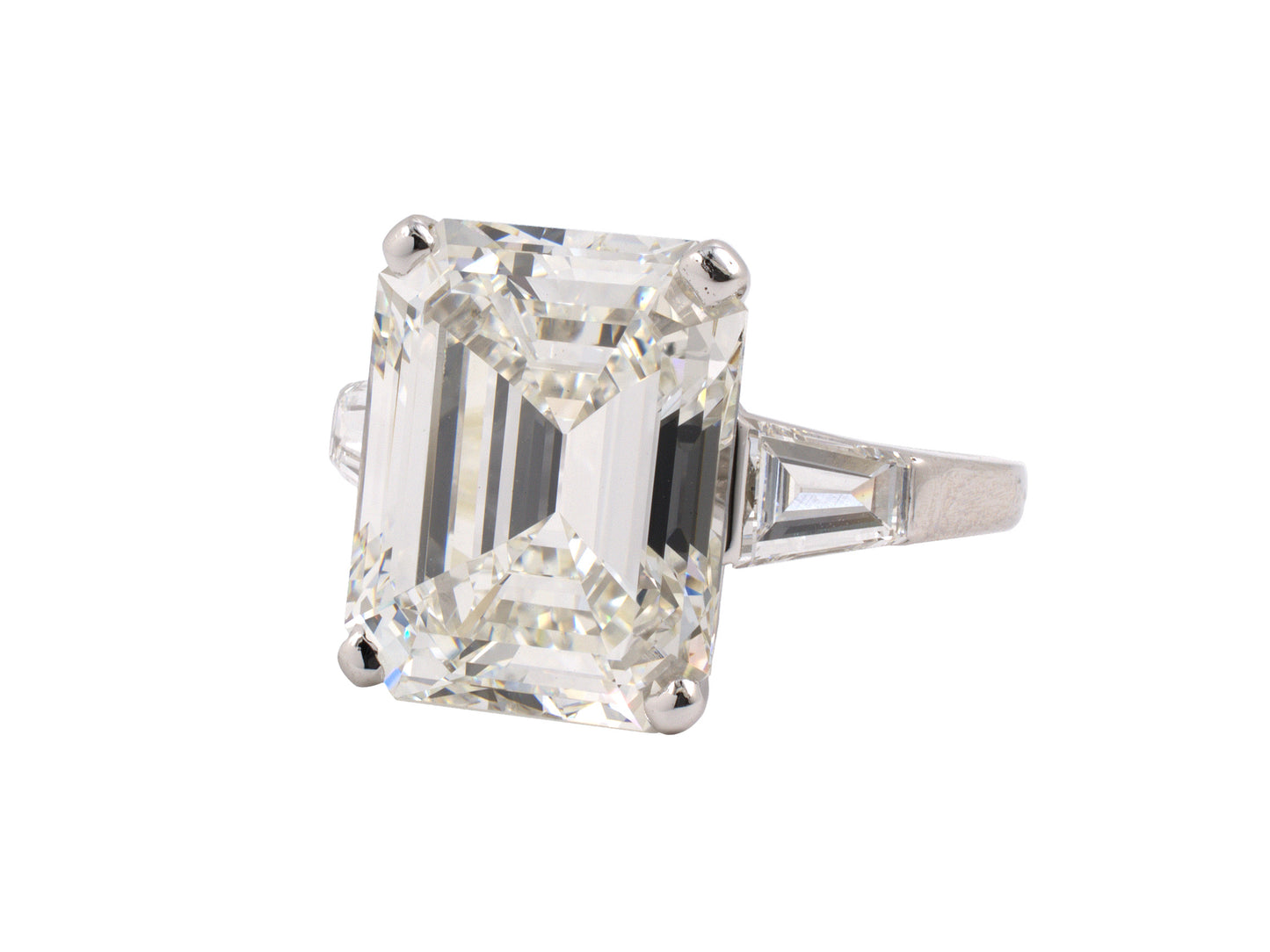 901092 - Platinum GIA Emerald Cut Diamond Engagement Ring