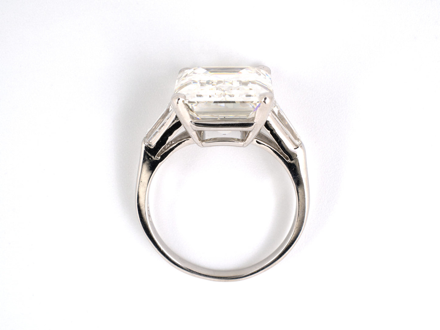 901092 - Platinum GIA Emerald Cut Diamond Engagement Ring