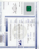 901500 - Platinum Gold AGL Colombian 10 ct Emerald Diamond Ring