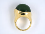 901750 - SOLD - Tiffany Peretti Gold Nephrite Jade Ring