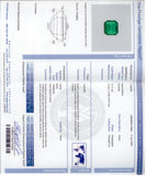 901765 - Platinum AGL Emerald Diamond Ring