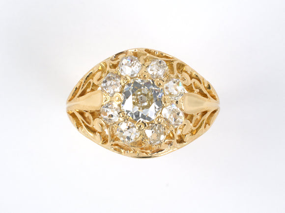 901782 - SOLD - Circa 1850 Victorian Gold Diamond Ring